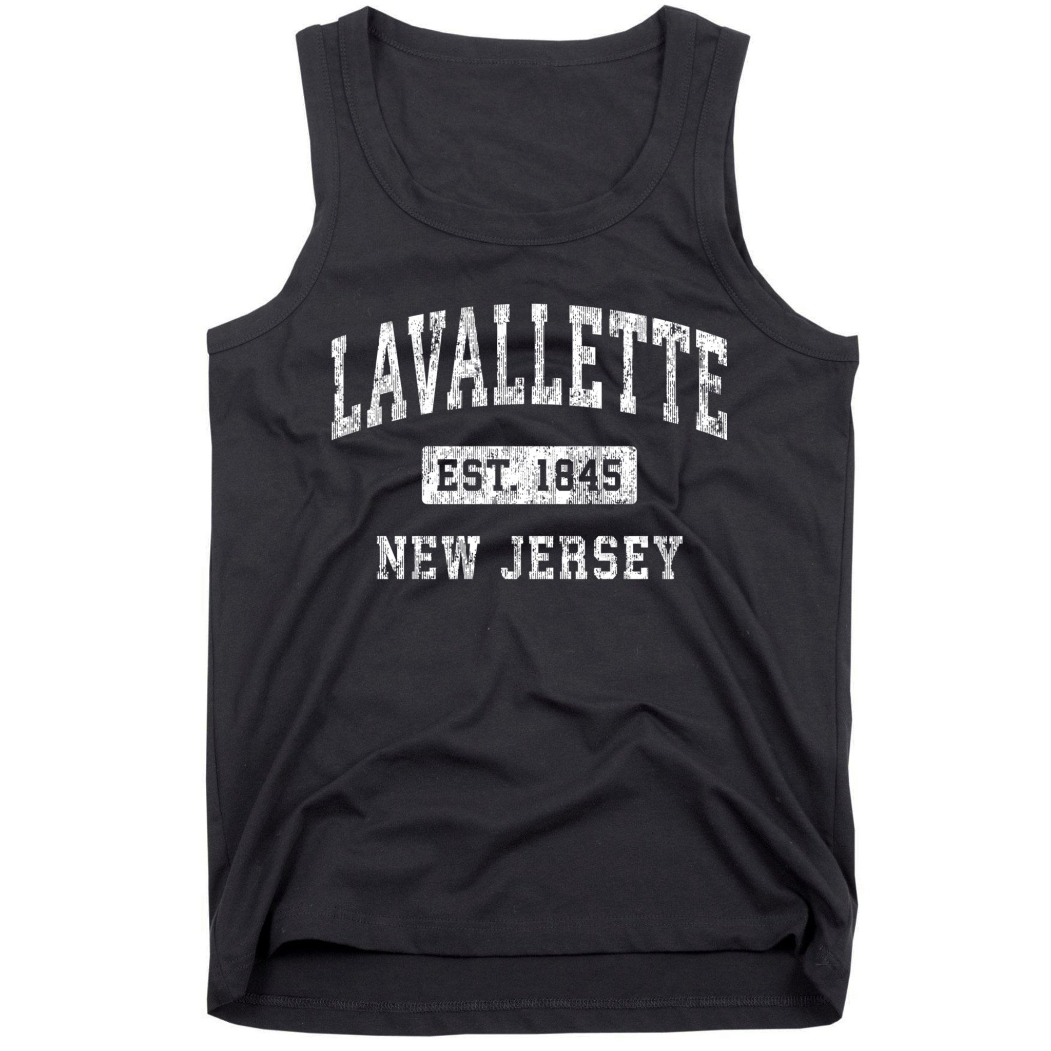 Lavallette New Jersey Nj Vintage Established Sports Tank Top