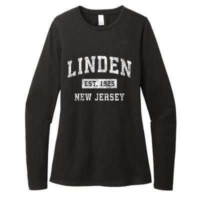 Linden New Jersey Nj Vintage Established Sports Womens CVC Long Sleeve Shirt