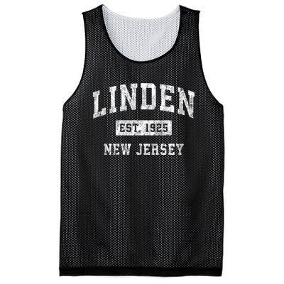 Linden New Jersey Nj Vintage Established Sports Mesh Reversible Basketball Jersey Tank