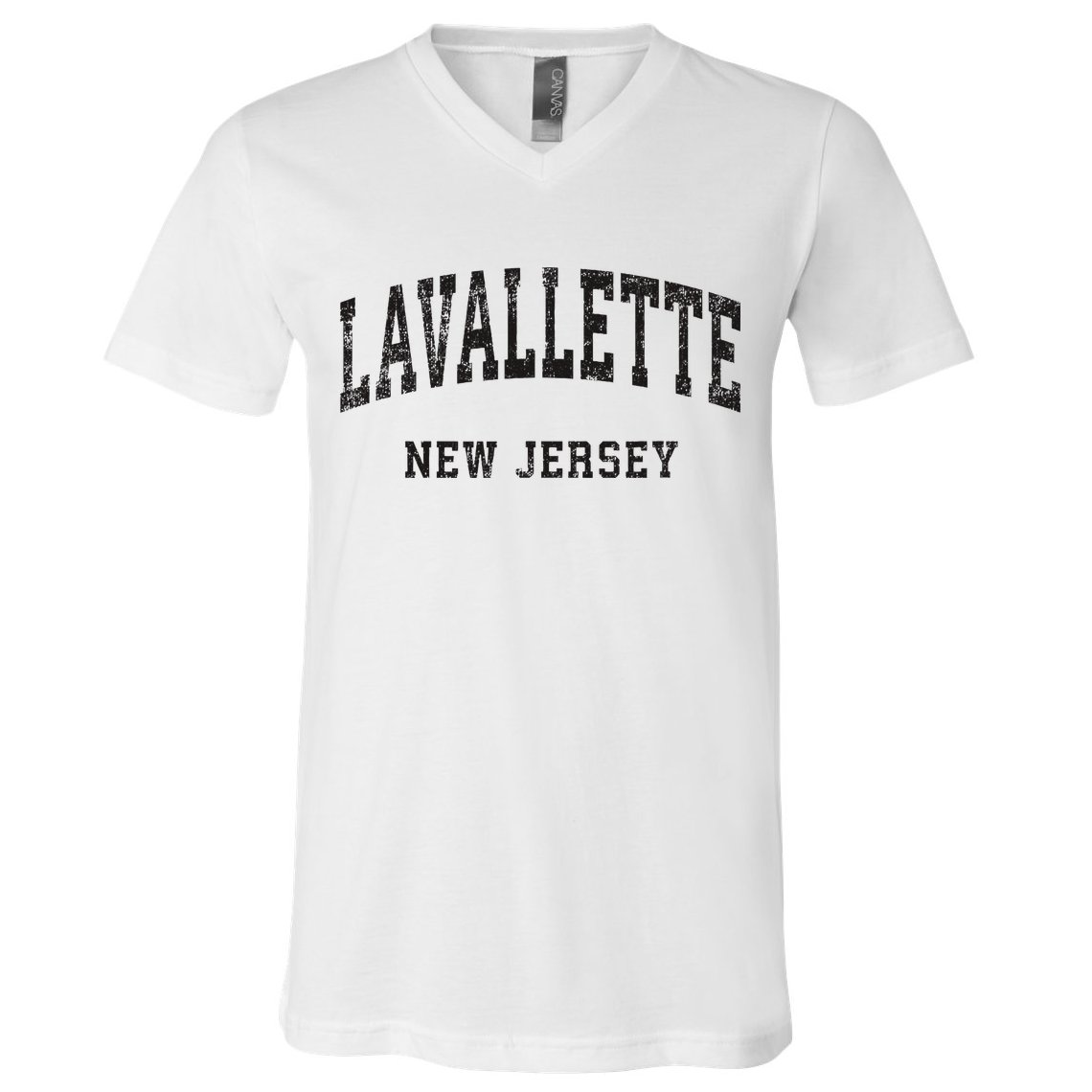 Lavallette New Jersey Nj Vintage Athletic Sports Design V-Neck T-Shirt