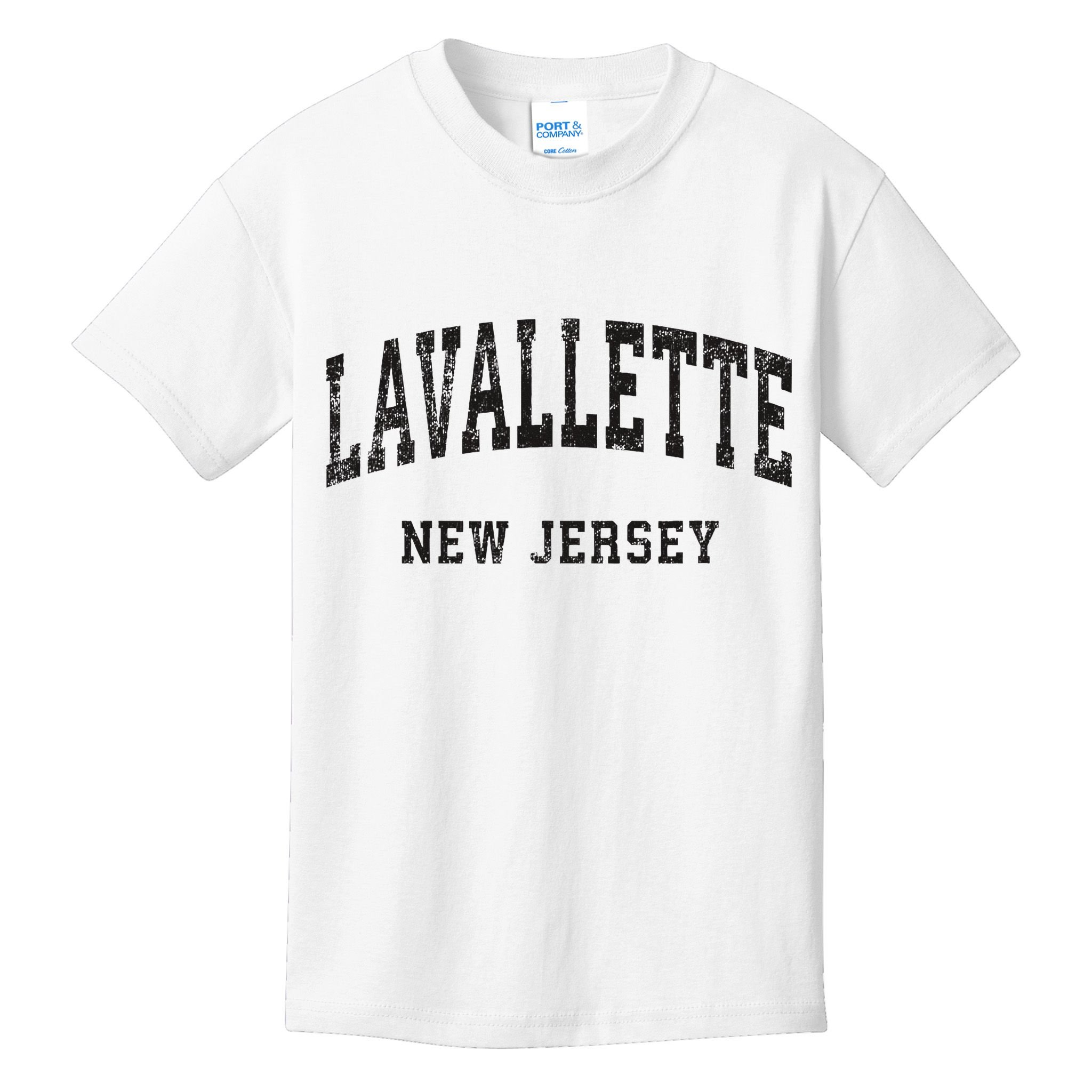 Lavallette New Jersey Nj Vintage Athletic Sports Design Kids T-Shirt