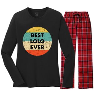 Lolo Name Women's Long Sleeve Flannel Pajama Set 