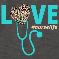 Love Nurse Life Leopard Heart Vector Backpack
