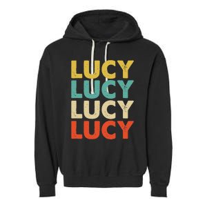 Lucy Name Garment-Dyed Fleece Hoodie