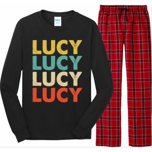 Lucy Name Long Sleeve Pajama Set