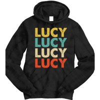 Lucy Name Tie Dye Hoodie