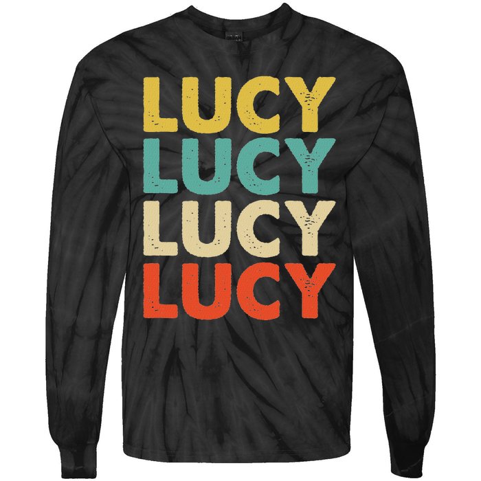 Lucy Name Tie-Dye Long Sleeve Shirt