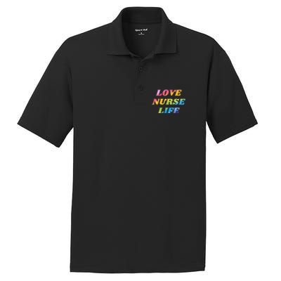 Love Nurse Life Gift PosiCharge RacerMesh Polo