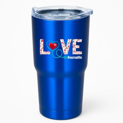 Love Nurse Life Cute Healthcare Leopard Heart Funny Nursing Funny Gift Tumbler