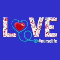 Love Nurse Life Cute Healthcare Leopard Heart Funny Nursing Funny Gift Kids Sweatshirt