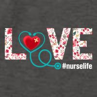 Love Nurse Life Cute Healthcare Leopard Heart Funny Nursing Funny Gift Vector Backpack