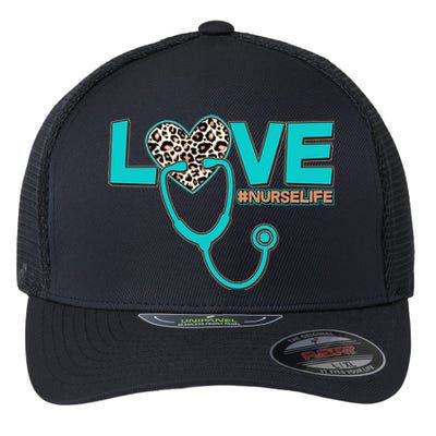 Love #Nurse Life Flexfit Unipanel Trucker Cap