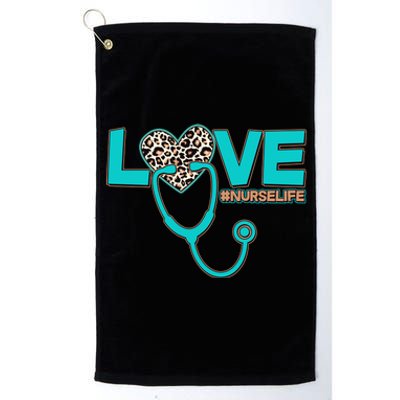 Love #Nurse Life Platinum Collection Golf Towel