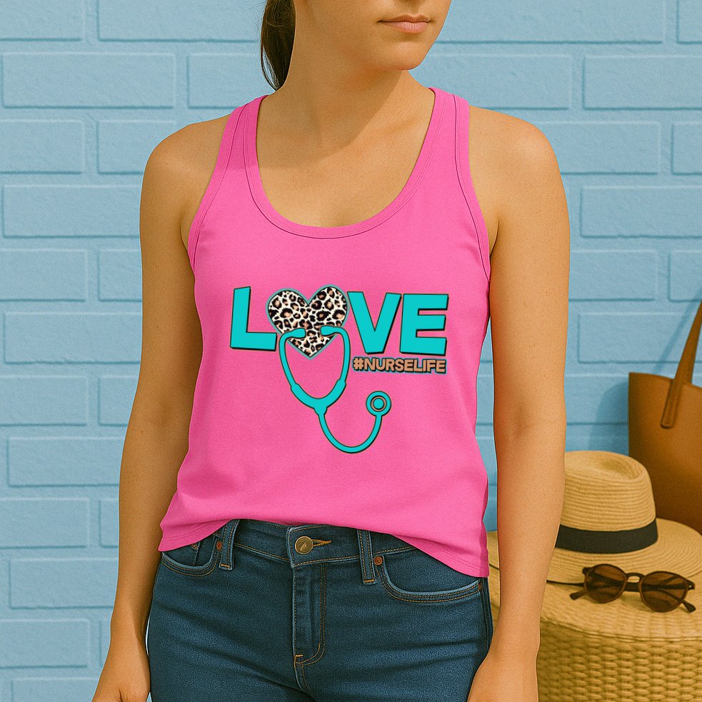 Love #Nurse Life Womens Tank Top