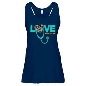 Love #Nurse Life Ladies Essential Flowy Tank