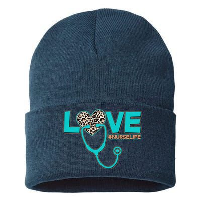 Love #Nurse Life Sustainable Knit Beanie