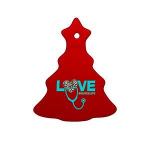 Love #Nurse Life Ceramic Tree Ornament