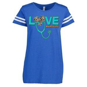 Love #Nurse Life Enza Ladies Jersey Football T-Shirt