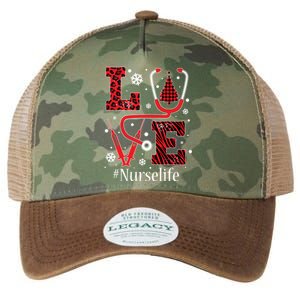 Love Nurse Life Xmas Tree Christmas 2020 Flannel Stethoscope Gift Legacy Tie Dye Trucker Hat