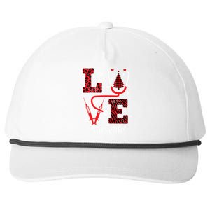 Love Nurse Life Xmas Tree Christmas 2020 Flannel Stethoscope Gift Snapback Five-Panel Rope Hat