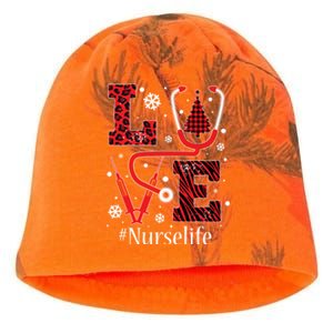 Love Nurse Life Xmas Tree Christmas 2020 Flannel Stethoscope Gift Kati - Camo Knit Beanie