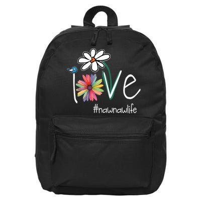 Love Nawnaw Life Art Flower Color 16 in Basic Backpack