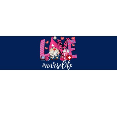 Love Nurse Life Gnome Valentine Nursing Valentines Day Bumper Sticker