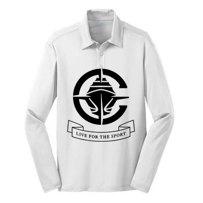 Lac New Logo Live For The Sport Silk Touch Performance Long Sleeve Polo