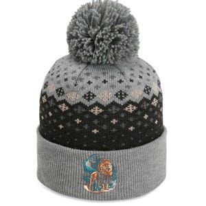 Lion Night The Baniff Cuffed Pom Beanie