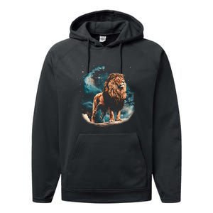 Lion Night Performance Fleece Hoodie