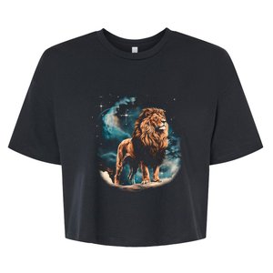 Lion Night Bella+Canvas Jersey Crop Tee