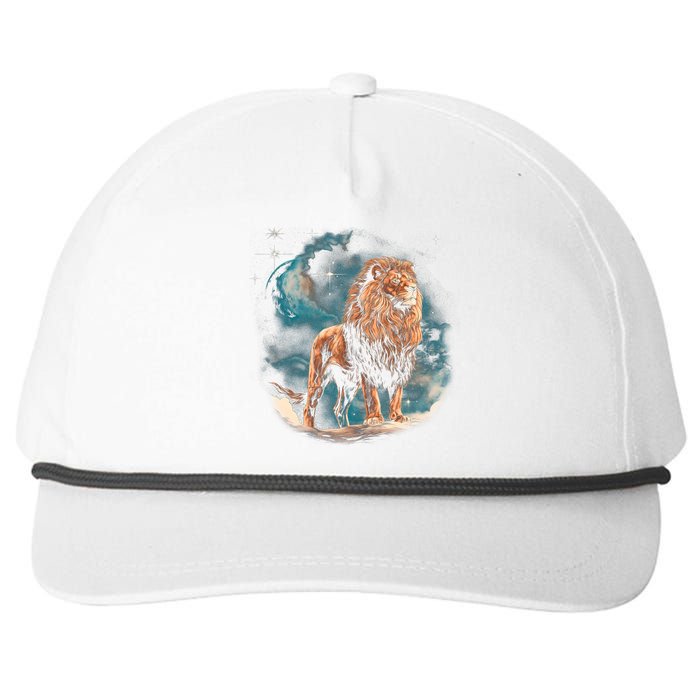 Lion Night Snapback Five-Panel Rope Hat