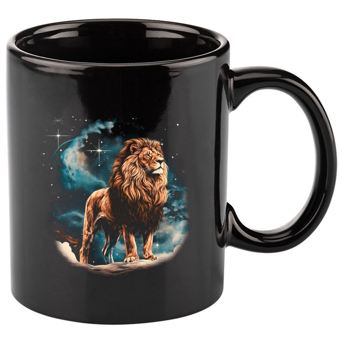 Lion Night 11oz C Handle Ceramic Mug
