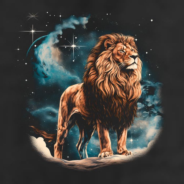Lion Night 11oz C Handle Ceramic Mug