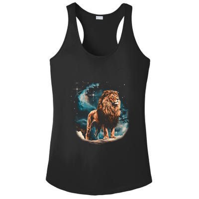 Lion Night Ladies PosiCharge Competitor Racerback Tank