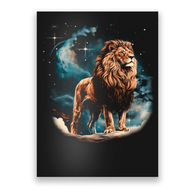 Lion Night Poster