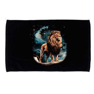 Lion Night Microfiber Hand Towel