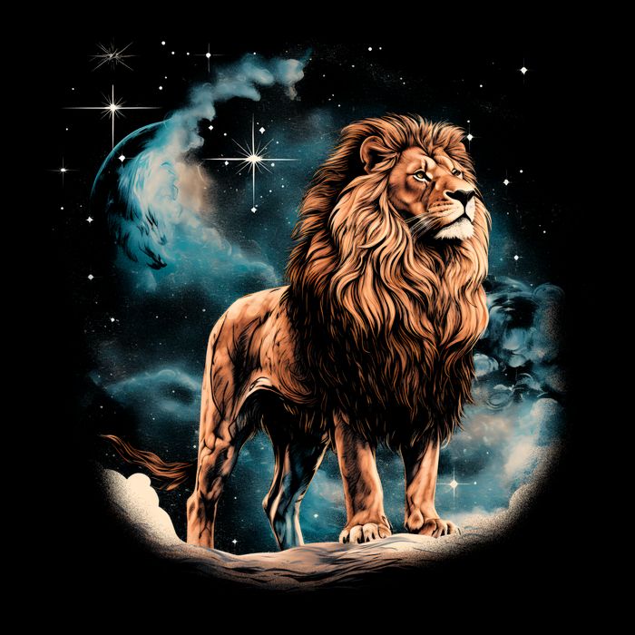 Lion Night Women's V-Neck T-Shirt