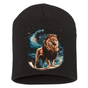 Lion Night Short Acrylic Beanie