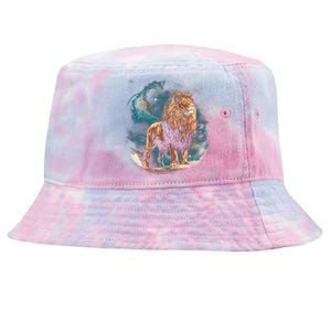 Lion Night Tie-Dyed Bucket Hat