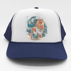 Lion Night Trucker Hat