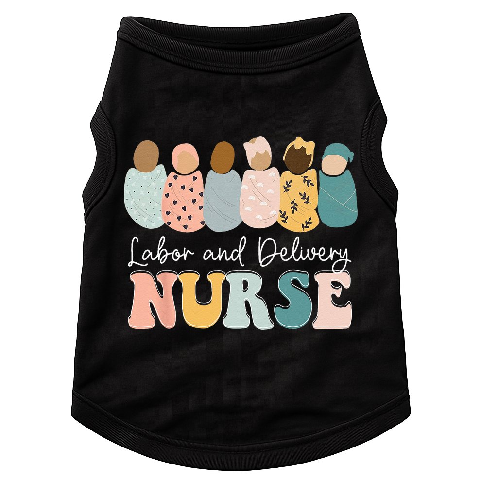 L&D Nurse Labor And Delivery Nursing Nurse Week Doggie Tank