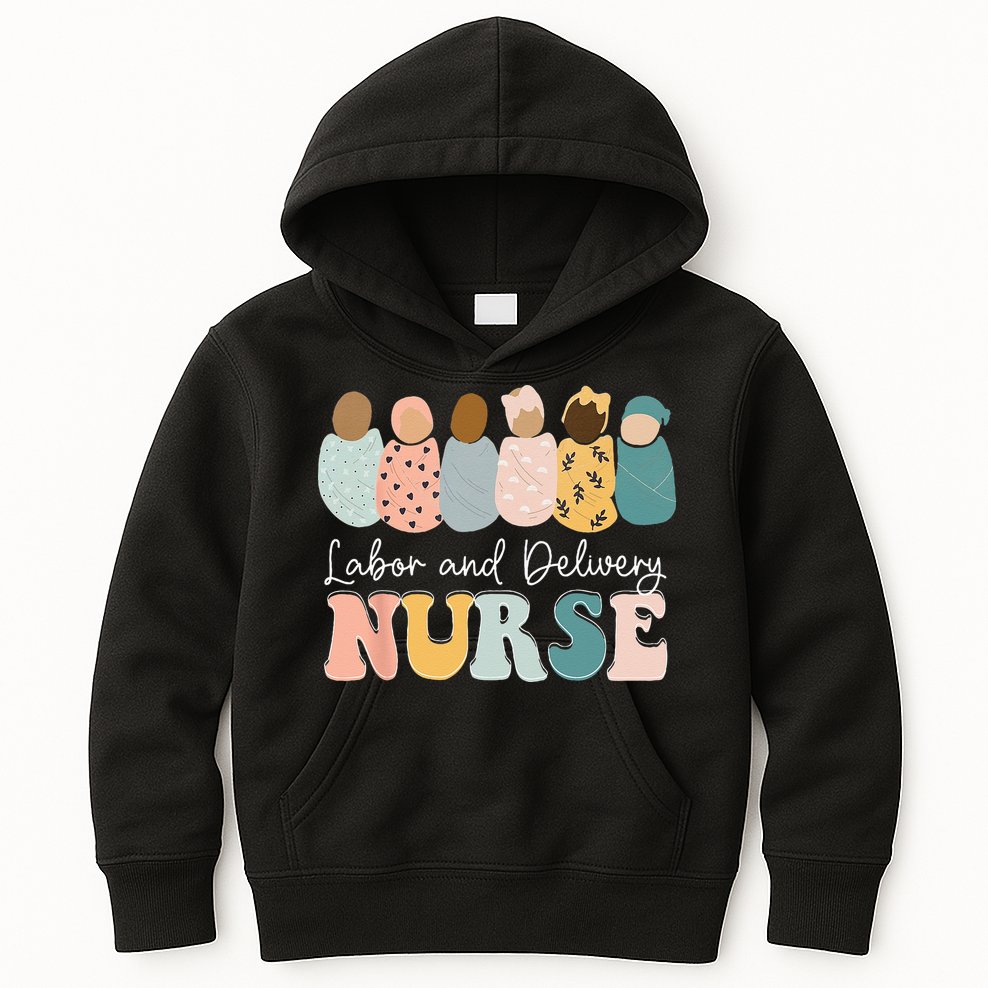 L&D Nurse Labor And Delivery Nursing Nurse Week Kids Hoodie