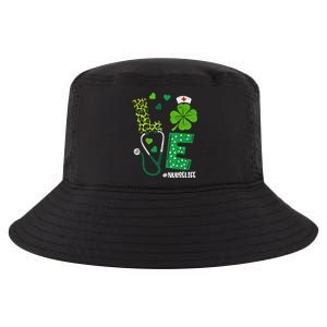 Love Nurse Life Stethoscope Shamrock Irish Nurse Patrick Day Gift Cool Comfort Performance Bucket Hat