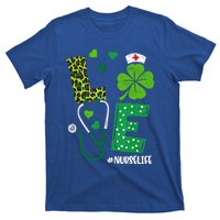 Love Nurse Life Stethoscope Shamrock Irish Nurse Patrick Day Gift T-Shirt