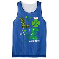 Love Nurse Life Stethoscope Shamrock Irish Nurse Patrick Day Gift Mesh Reversible Basketball Jersey Tank