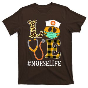 LOVE Nurse Life Punpkin Autumn Fall Halloween Costume T-Shirt