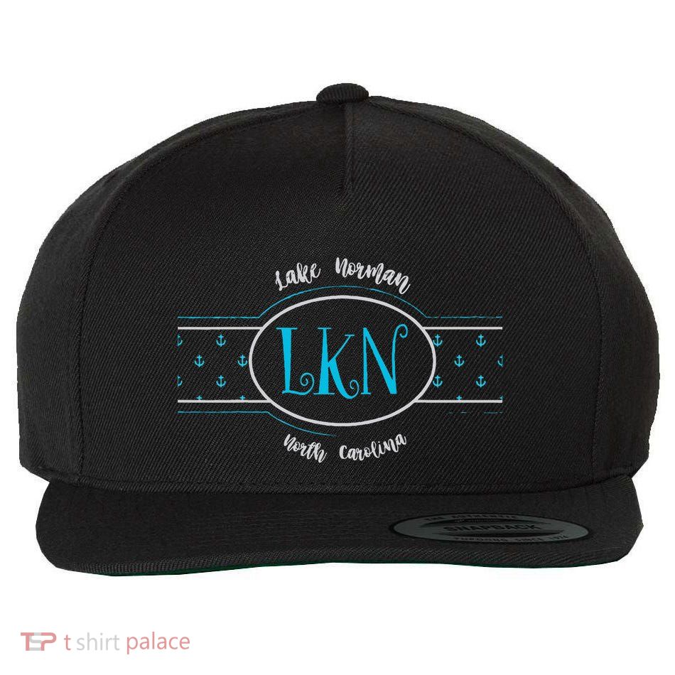 Lake Norman Lkn North Carolina Gift For Her Wool Snapback Cap