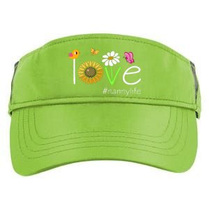 Love Nanny Life Cute Matching Family Adult Drive Performance Visor