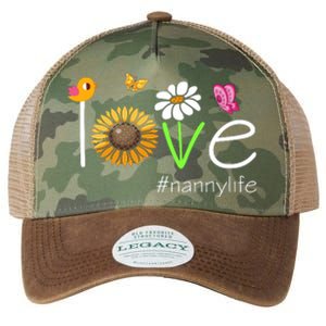 Love Nanny Life Cute Matching Family Legacy Tie Dye Trucker Hat